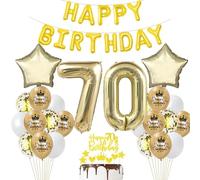 70 ans Anniversaire Femme Déco Ballon 70 ans Anniversaire Décoration Or 70 ans Fête Décoration Champagne Or 70 Anniversaire ballon Homme Femme Décoration Anniversaire 70 ans Ballon 70 ans Or