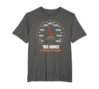 70 Ans Anniversaire Motard Nés En 1955 Retro Cadeau Humour T-Shirt