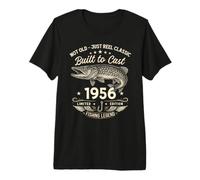 70 Ans Anniversaire Pêche Homme Original 1956 Édition Limité T-Shirt Haut de Gamme