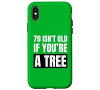 70 Ans, ce n'est Pas Vieux si Vous êtes Un Arbre Amusant pour Un 70e Anniversaire Coque pour iPhone X/XS