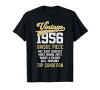 70 Ans Vintage 1956 PIÈCE Unique 70 ANNÉES Anniversaire T-Shirt