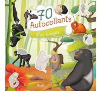 70 autocollants - Les singes
