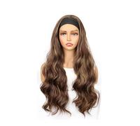 70 cm Long Wavy Headband Wig for Women,Wear and Go Glueless Synthetic Hair Soft Body Wave Wigs Hair Extensions Pièces Wigs(27/33#)