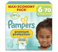 70 Couches Pampers Premium Protection, Taille 6 Multicolore