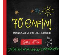 70 enfin - Livre d'Or: Pour la fête du 70ème anniversaire - 70 ans - Idée cadeau original pour homme ou femme & déco d'anniversaire - Livre pour les félicitations et photos des invités