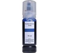 70 ml Sublimationstinte cyan für Epson Ecotank 101, 102, 103, 104, 105, 106, 113, 114