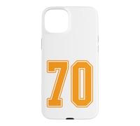 #70 Orange Outline Number 70 T-Shirt Style Jersey pour Fan de Sport Coque pour iPhone 15 Plus