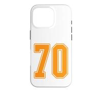 #70 Orange Outline Number 70 T-Shirt Style Jersey pour Fan de Sport Coque pour iPhone 16 Pro