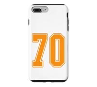 #70 Orange Outline Number 70 T-Shirt Style Jersey pour Fan de Sport Coque pour iPhone 7 Plus/8 Plus