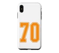 #70 Orange Outline Number 70 T-Shirt Style Jersey pour Fan de Sport Coque pour iPhone XS Max