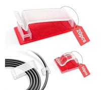 70 PCS Clips Câbles Adhésifs, Cable Adhesif Rangement de Câble, Support de Câble Auto-adhésif pour Maison, Bureau (Transparent)
