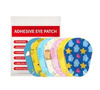 70 pcs Patchs adhésifs pour les yeux Patchs pour les yeux des enfants et des adolescents Bandages adhésifs jetables pour les enfants en bas âge Filles Garçons 7 Styles