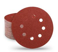 70 Pièces Disques Abrasifs 125mm Papier Abrasif 8 Trous (Grain 40/60/80/120/180/240/320) pour Ponceuse Orbitale Aléatoire