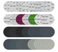 70 Pièces Disques de Ponçage 75mm Disques Abrasifs Auto-Agrippants Grain 180/240/320/400/600/800/1000/1200/1500/2000/2500/3000/4000/5000, Papier de Verre Sec à l'eau, pour Meulage Fraisage Gravure