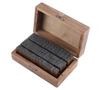 70 PièCes Tampons en Caoutchouc de Lettre de l'Alphabet en Bois Vintage SM Boîte en Bois Tampons de l'Alphabet avec Tissu pour W Vous Pouvez Utiliser Ces Tampons en Caoutchouc