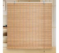 70 x 130 cm Store Bambou 60% occultant Brise-Vue Naturel, Hauteur réglable