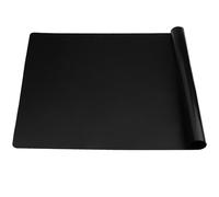 70 X 50 cm Tapis Silicone Antiadhésif Grand Format, Tapis de Table Antidérapant en Silicone Resine Epoxy Patisserie, Résistant à la Chaleur Protection Plan pour Cuisson, Travaux Manuels (Noir)