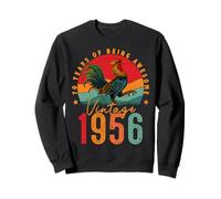 70 Year Old Chicken Vintage 1956 Farmer 70th Birthday Party Sweatshirt