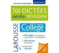 700 dictées et exercices d'orthographe, spécial collège André Vulin (Auteur)