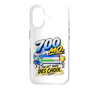 700 Mo Il Fallait Faire des Choix Humour Génération 2000 Coque pour iPhone 17