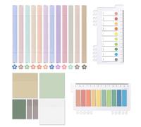 700 notes adhésives transparentes avec 12 surligneurs à double pointe. Ces notes adhésives transparentes sont résistantes aux taches et à séchage rapide, ce qui le rend idéal pour les notes de la