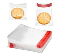700 Pièces Sacs en Cellophane Transparents Autocollants 6 x 8cm, Petit Sachet Réutilisables, Sachet Bonbon Transparent pour Ranger Biscuits, Bonbons, Bijoux, Pièces de Monnaie, Perles et Boutons