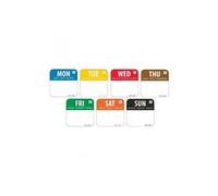 7000 étiquettes codes couleurs semainier - Vogue - - Polypropylène G