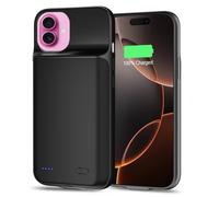 [7000 mAh] Coque de batterie pour iPhone 16 Plus, nouvelle mise à niveau haute capacité, coque de charge de batterie étendue rechargeable, coque de protection portable intelligente pour iPhone 16 Plus