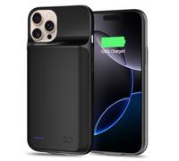 [7000 mAh] Coque de batterie pour iPhone 16 Pro Max, nouvelle mise à niveau haute capacité, coque de charge de batterie étendue rechargeable, coque de protection portable intelligente pour iPhone 16