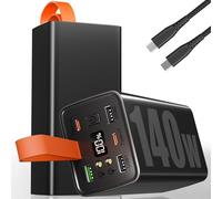 70000mAh Batterie Externe 140W:Power Bank PD3.1 QC4.0 Charge Rapide Chargeur Portable 5 Sorties et 2 entrées, Chargeur Externe avec Affichage LED Lampe Torche, pour Smartphones iPad MacBook Pro