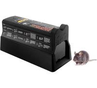 7000V Piège à Rats électrique Professionnel de Lutte Antiparasitaire avec Alarme LED, 4 Piles, Piège à Souris Réutilisable en Plastique Abs, pour Intérieur Extérieur, Déconnexion de Sécurité/étanche