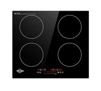7000W Plaque Induction 4 Feux, 60cm Plaque Induction Encastrable | Booster, Minuterie, Verrou Enfants, Commande Tactile, D60474H1