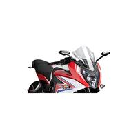 7003 - pare-brise de course double bulle compatible avec H.O.N.D.A. cbr650f 2014-2020 COULEUR TRANSPARENTE