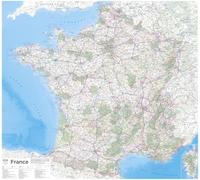 Poster plastifié - France routière - 110 x 98 cm | IGN