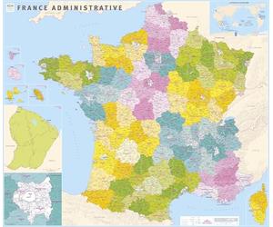 70052 - POSTER FRANCE ADMINISTRATIVE PLASTIFIE