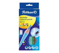 Pelikan – Crayons de couleur gommables hexagonaux – Lot de 12