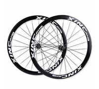 700C*23-35C Paire De Roues Pneu De Vélo De Route À Cliquet 36/54T, Frein À Disque Jante en Alliage D'aluminium À Double Paroi De 40mm, QR 100/135mm, Cassette 7-12 Vitesses, F/V(54T Ratchet)