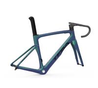 700C 49/52/54/56cm Cadre De Vélo De Route Carbone En Fibre De Carbone Avec Fourche De Frein Cadre À Freins À Disque Avant 12x100mm Arrière 12x142mm(Green1,49cm)
