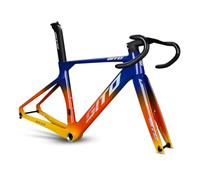 700C Cadre de vélo de route en carbone, avec fourche, tige de selle, guidon