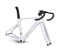 700C Cadre de vélo de route en carbone, avec fourche, tige de selle, guidon