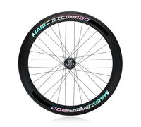 700C Paire De Roues De Vélo À Pignon Fixe 40mm/60mm Jantes en Alliage D'aluminium Frein V-Brake Roues Avant Et Arrière 100/120mm pour Vitesse Unique(Front,60mm)