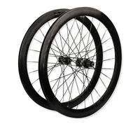 700C Paire De Roues De Vélo De Route À Cliquet 36/54T, Frein À Disque Jante en Alliage D'aluminium À Double Paroi De 50mm, QR 100/135mm, Cassette 7-12 Vitesses, F/V 23-35C Pneu(36T Ratchet)