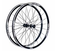 700C Paire De Roues De Vélo De Route À Cliquet 36/54T Jante De Frein C/V À Double Paroi De 30mm Roue À Dégagement Rapide De 100/130mm, Cassette 7-12 Vitesses, Roulements Scellés, F/V(36T Ratchet)