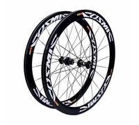 700C Paire De Roues De Vélo De Route Jante À Double Paroi De 50mm Roue De Frein C/V 100/130mm QR, Cliquet 36/54T Cassette 7-12 Vitesses, Roulements Scellés, F/V, Pneus Clincher 23-35C(36T Ratchet)