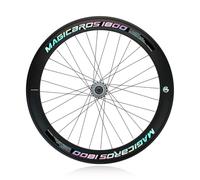 700C Pignon Fixe Paire De Roues Alliage D'aluminium Jante Hauteur 40/60 Mm Vitesse Unique Piste De Course Roue Avant/arrière De Vélo 100/120 Mm Frein V-Brake Roulements Moyeux(Rear,60mm)