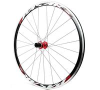 700C Roues Avant pour Vélos De Route Serrage Rapide Frein C/V Roue Arrière Moyeu 20/24H pour 8/9/10/11/12 Vitesses Roues De Vélo pour 20C-35C(Red,Rear)