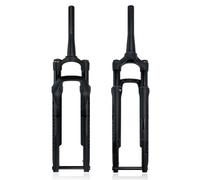 700C Vélo De Route Fourche Suspendue XC Gravel Fourche À Gaz 60 Mm Course Plat Frein À Disque Axe Traversant 12 X 100 Mm Fourches Rigides 1-1/2" Tube Conique Fourche Avant Verrouillage Manuel