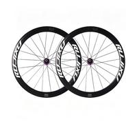 700C Vélo De Route Paire De Roues Roues Avant Et Arrière QR 100/130mm Double Paroi Alliage D'aluminium Jante Freins C/V-Brake Moyeu HG pour Cassette 8/9/10/11 Vitesses(Purple)
