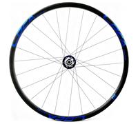 700C Vélos De Route Roue Avant Dégagement Rapide 9x100mm/10x135mm Frein À Disque Roue Arrière Moyeux 24H pour Cassette 8/9/10/11/12 Vitesses(Blue,Front)