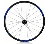 700C Vélos De Route Roue Avant Dégagement Rapide 9x100mm/10x135mm Frein À Disque Roue Arrière Moyeux 24H pour Cassette 8/9/10/11/12 Vitesses(Black-Blue,Rear)